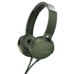Sony MDR-XB550AP Extra Bass On-Ear Headphones with Mic/Remote Green